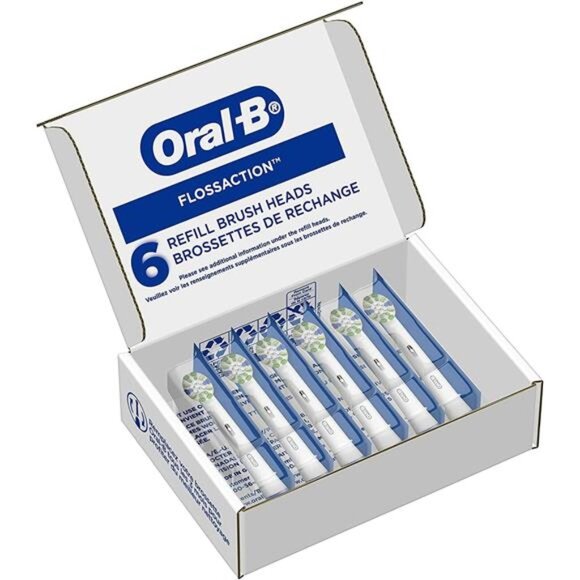 Oral-B Floss Action Replacement Brush Heads for an Oral-B Electric Toothbrush, - Picture 2 of 8